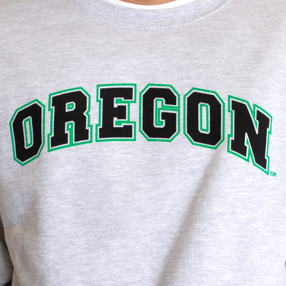Arched Oregon, McKenzie SewOn, Grey, Pullover, Men, Unisex, Water Base, Sweatshirt, 649441